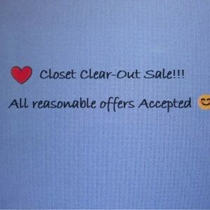 Closet Clear-Out Sale Announcement